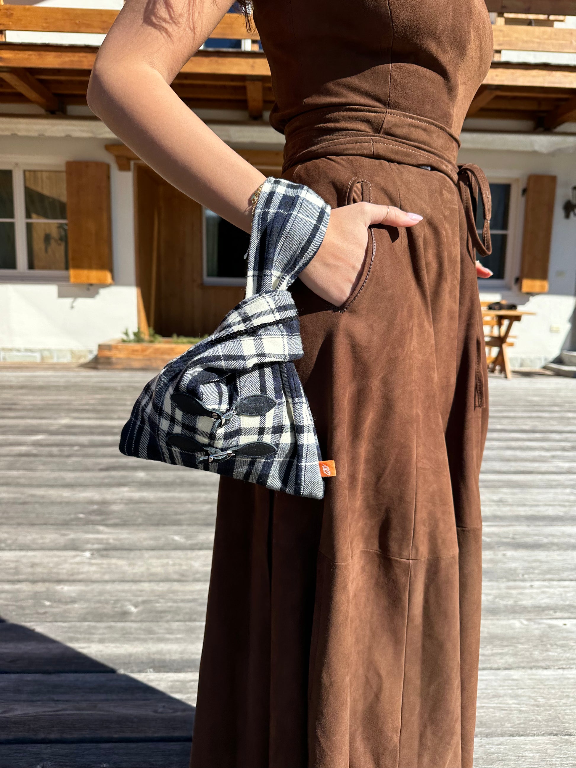 Plaid B&W Bag