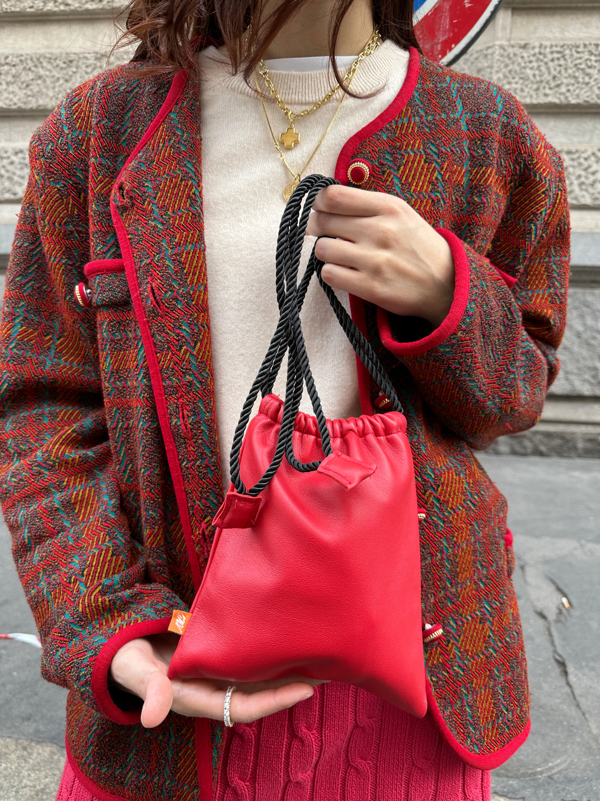 Candy Bag - Red Leather