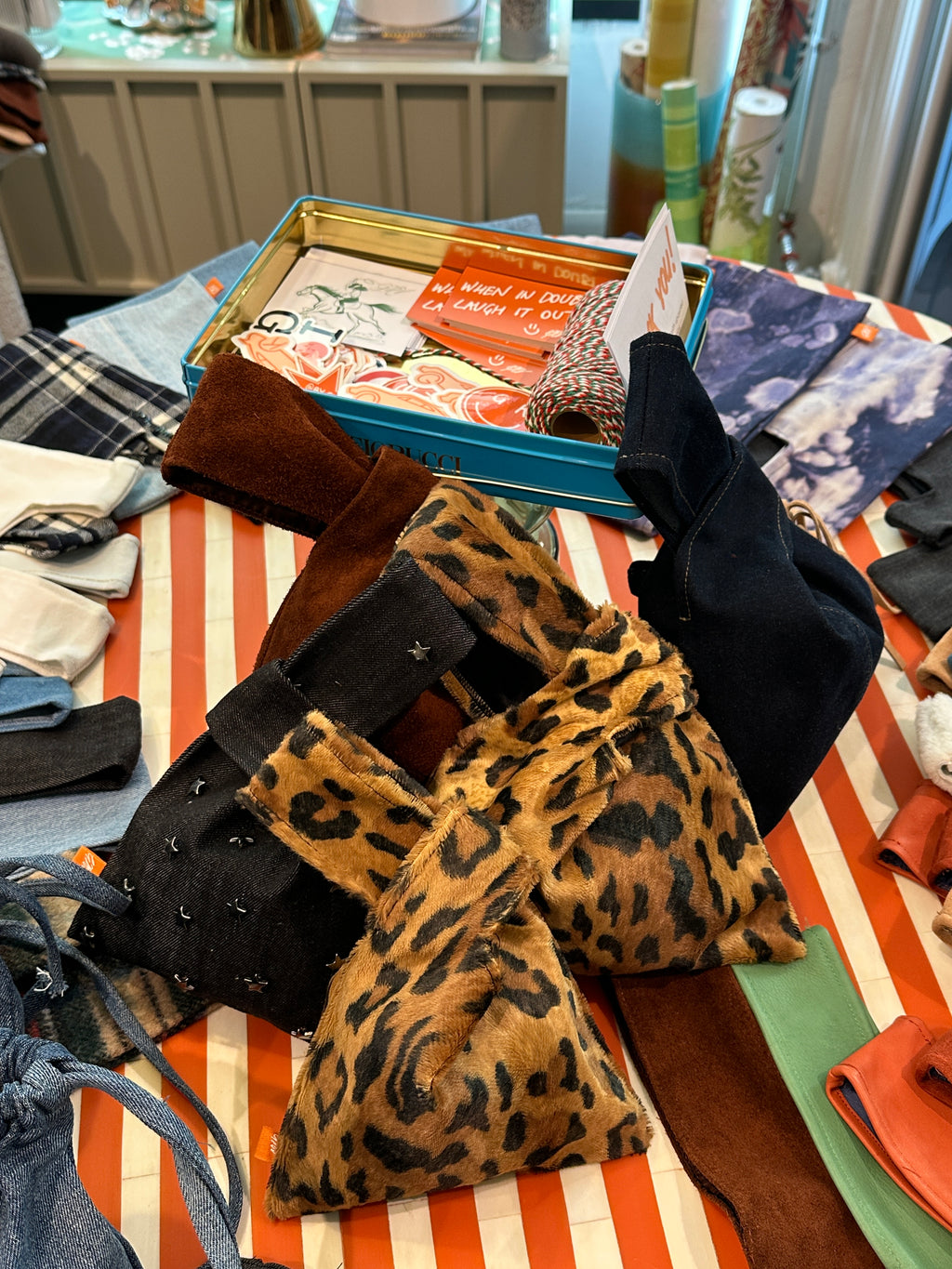 Cheetah print Nodo Bags