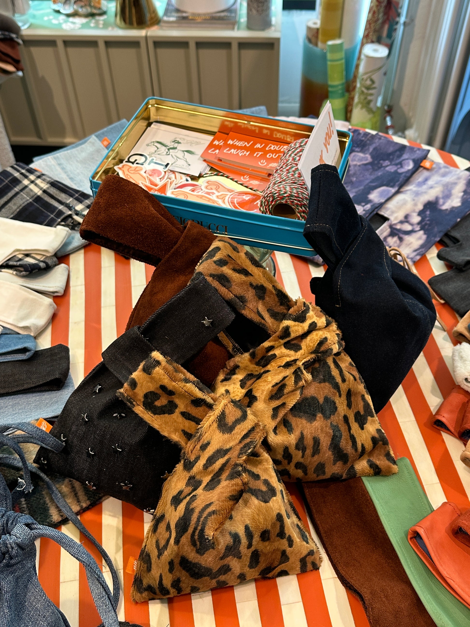Cheetah print Nodo Bags