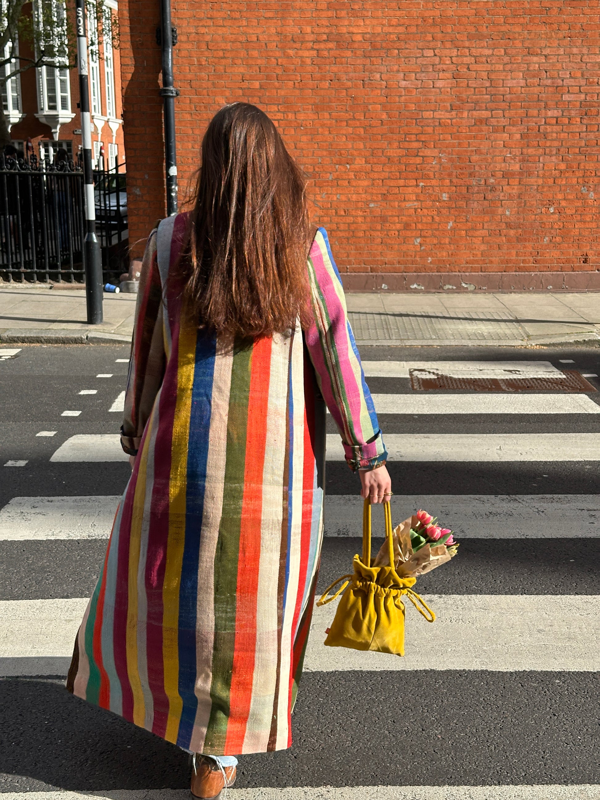 Fiore Bag Mustard Velvet