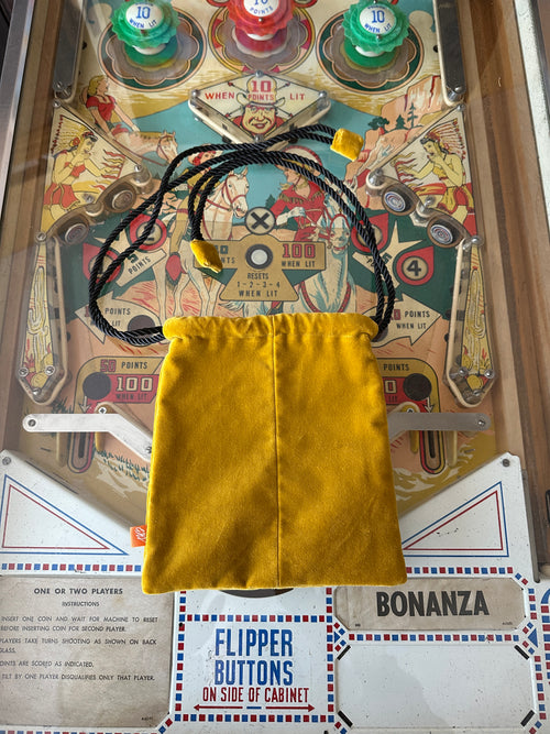 Candy Bag - Mustard yellow velvet