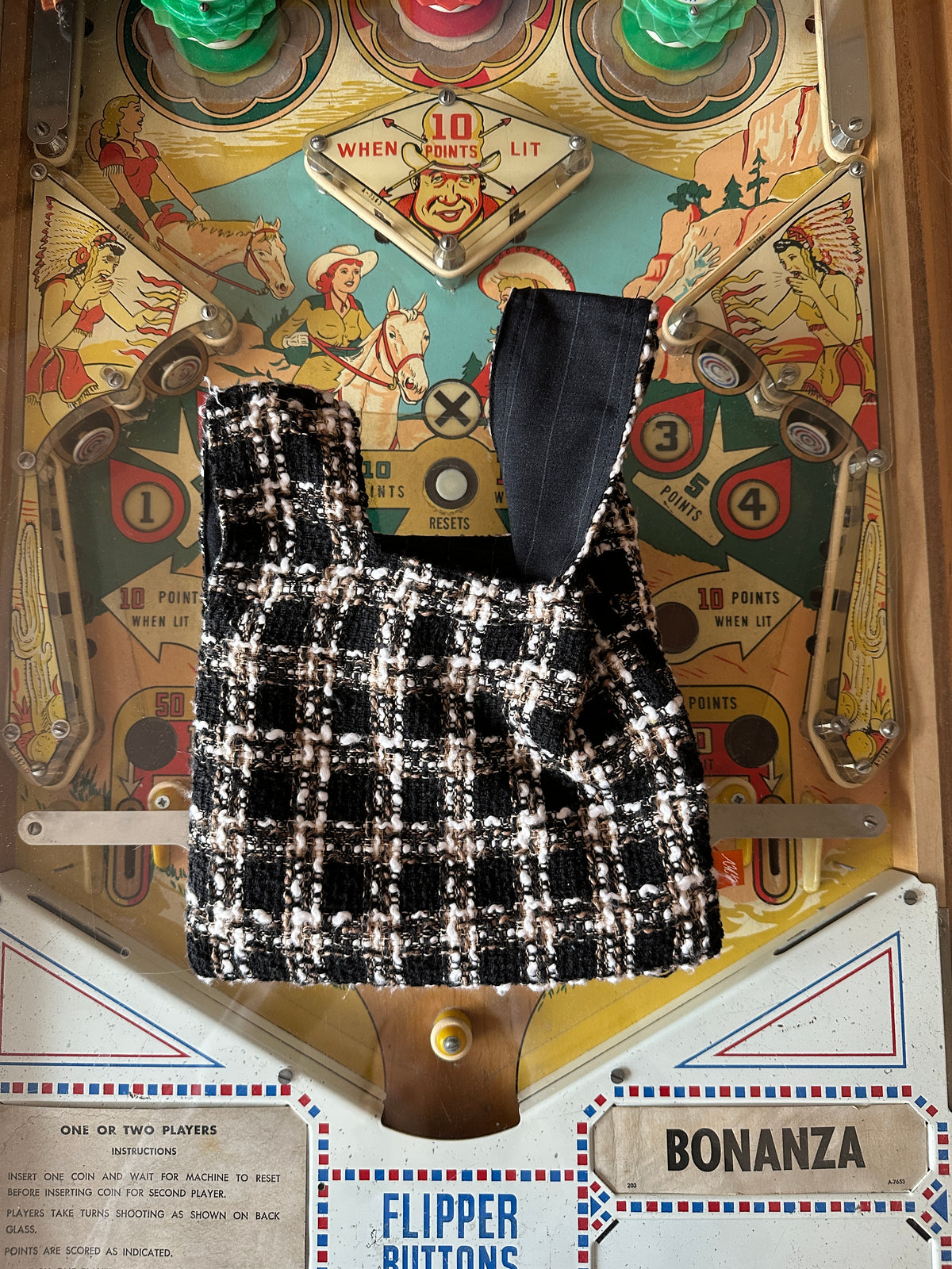 Tweed B&W Bag