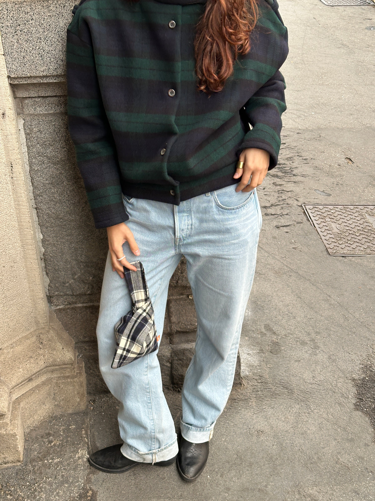 Nodo Bag - B&W Plaid
