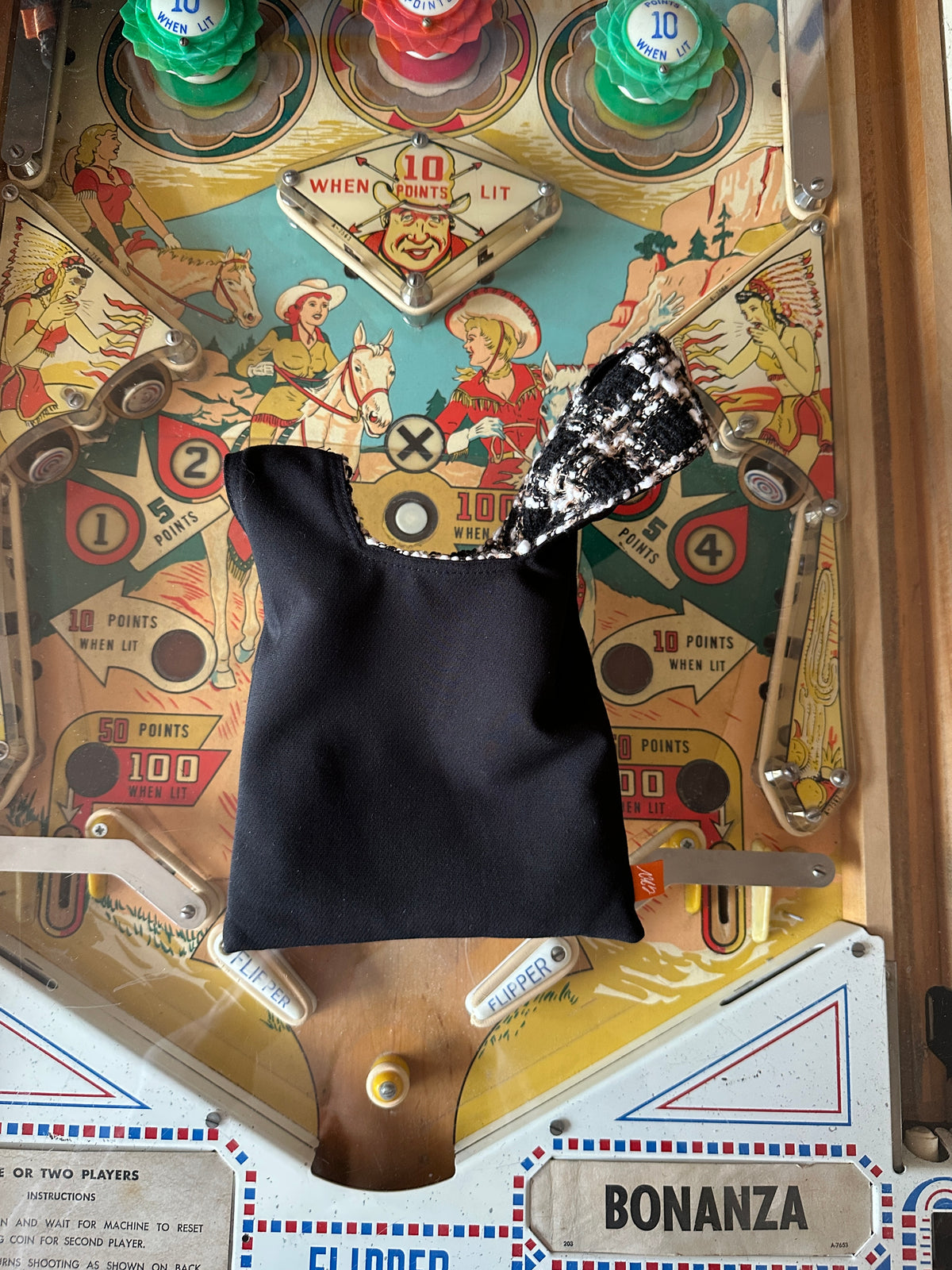 Tweed B&W Bag