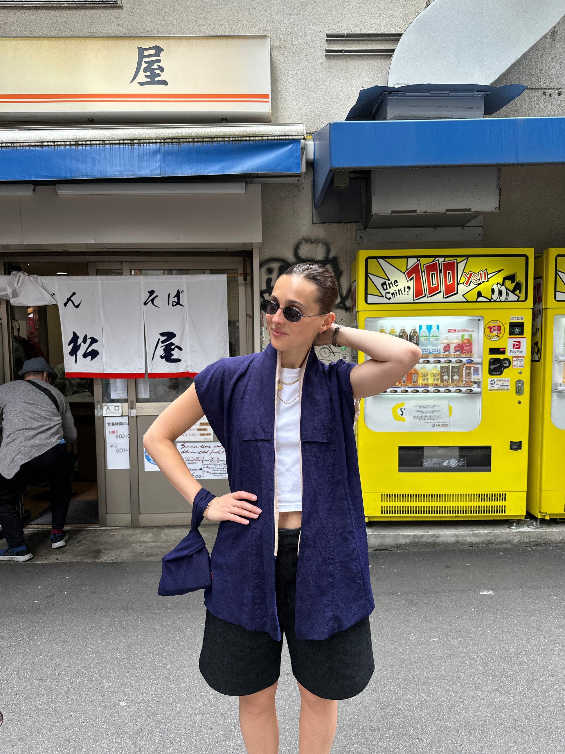 Kimono Blu Vest