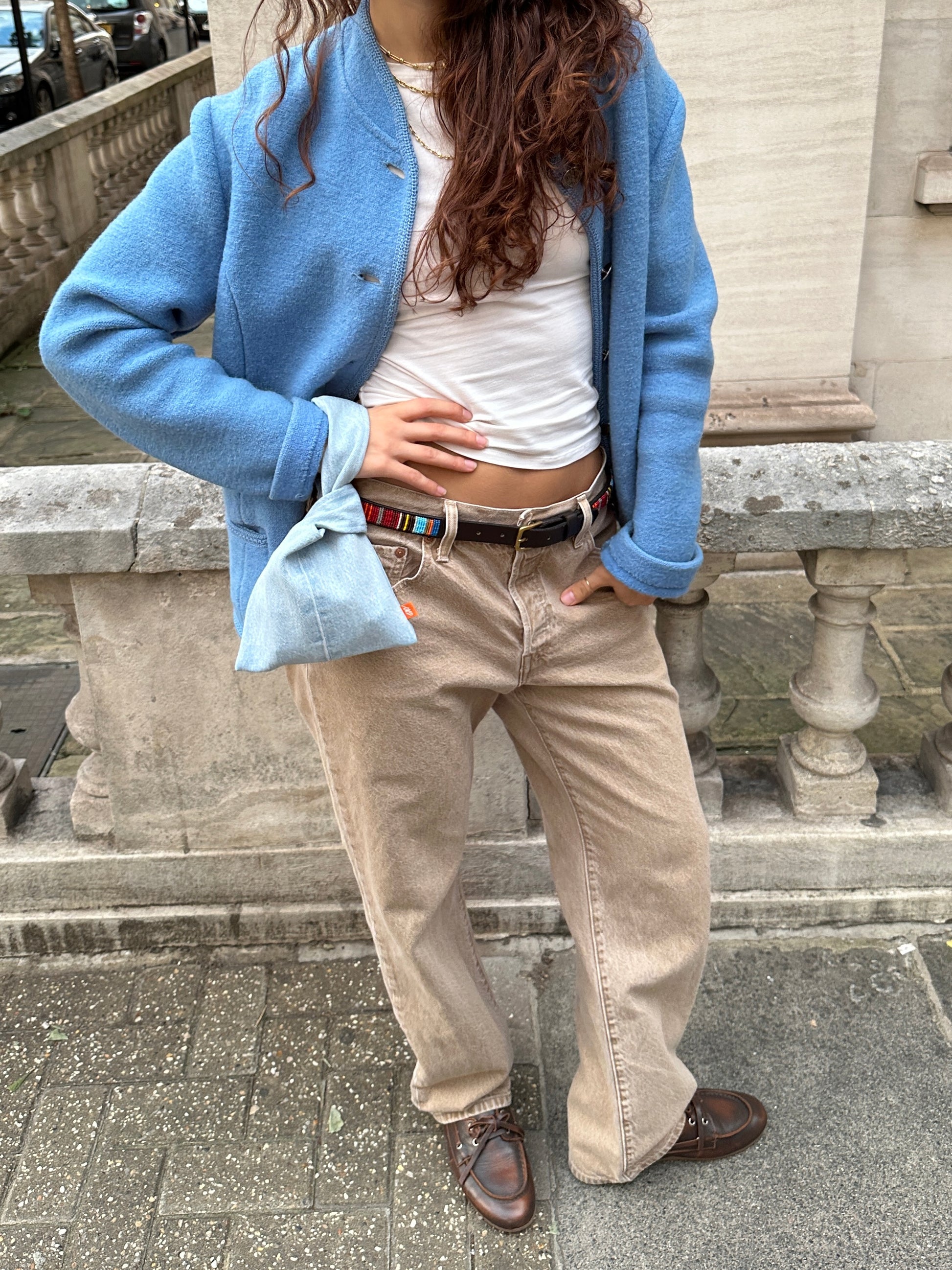 Light-wash denim Bag