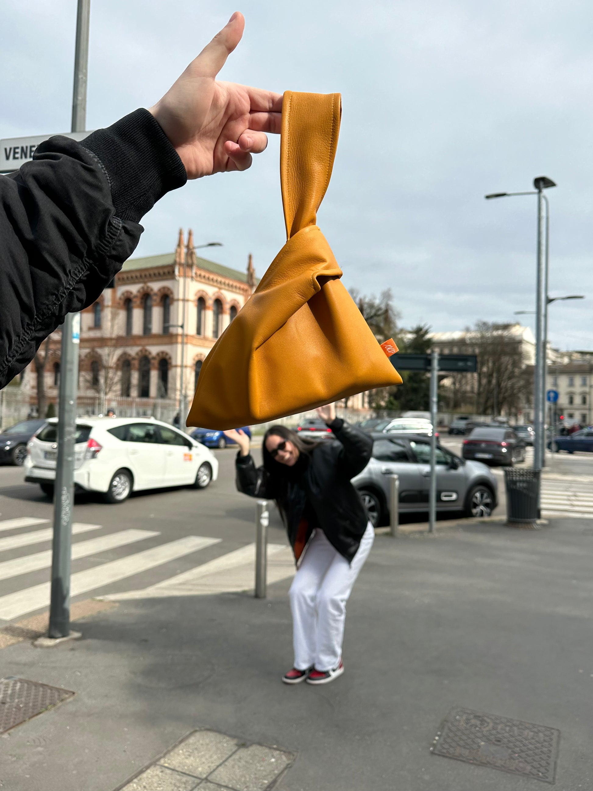 Mustard Yellow Leather