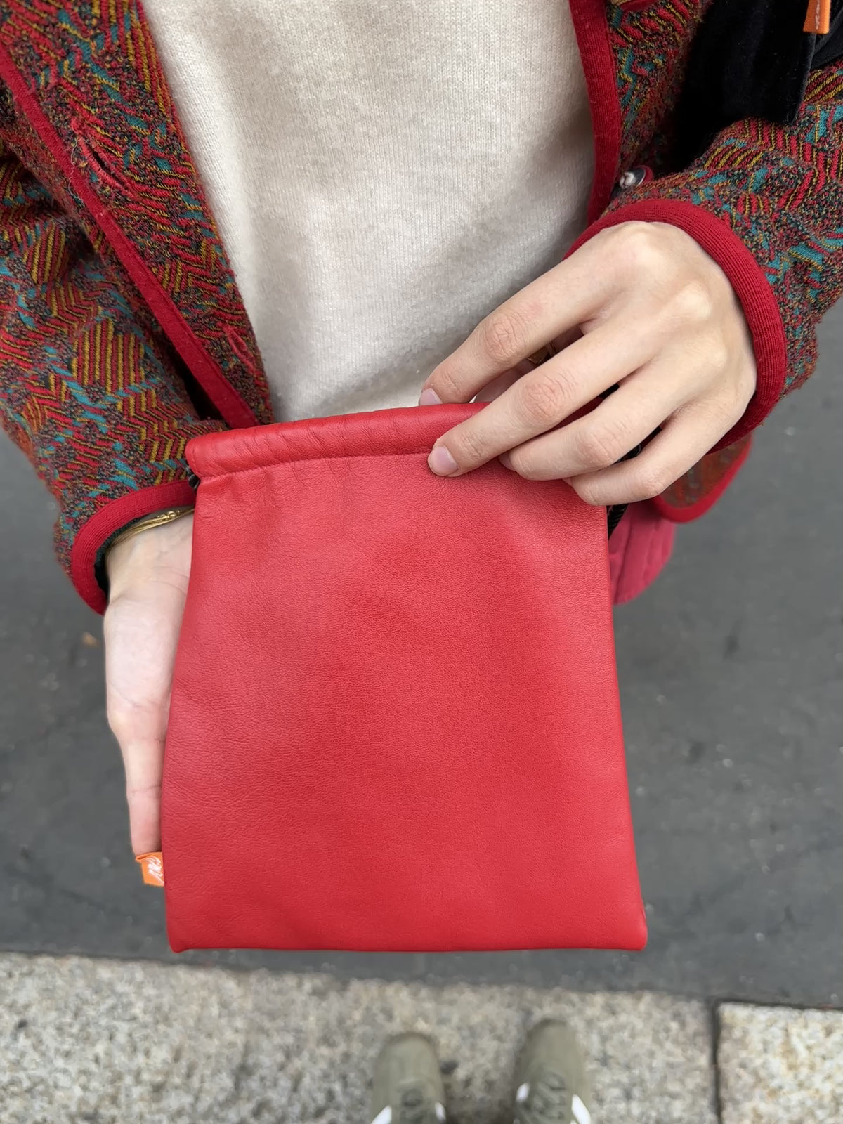 Candy Bag - Red Leather