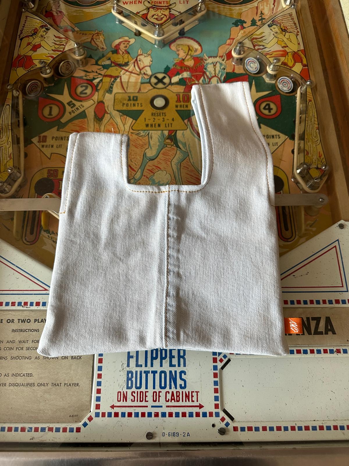 Very light-wash denim Bag